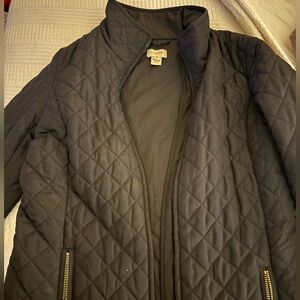J. Crew Black Quilted Puffer Jacket